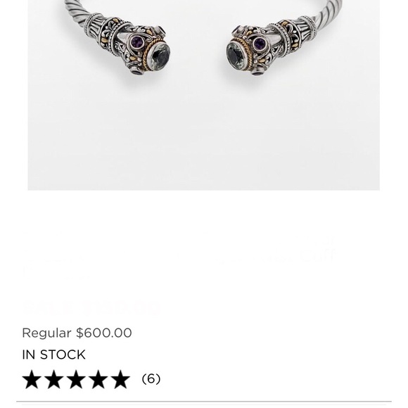 14k sterling Green Quartz Bracelet - Picture 4 of 7